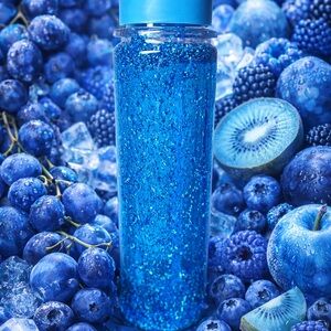 Sparkling Blue Water Bottle